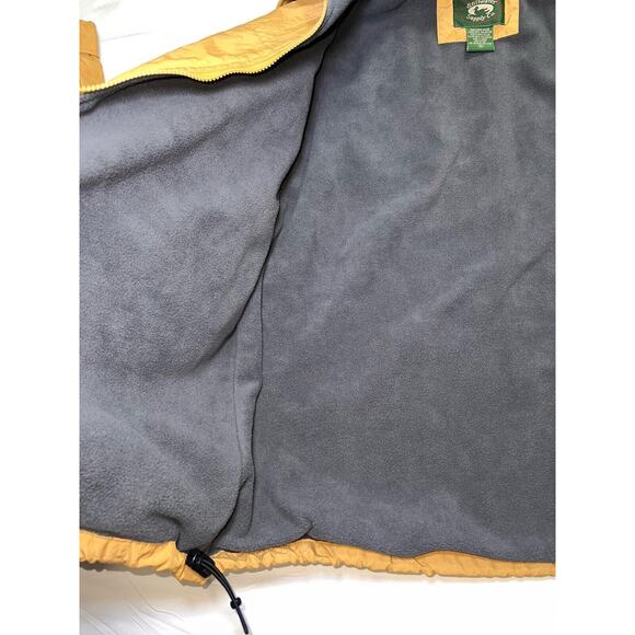 Cabelas Stillwater Supply Co Puffer Jacket Men's Size M Khaki Fleece-Lined Clean - Picture 9 of 16